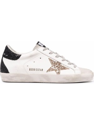 Passionis Sneaker Ayakkabı - Women Sneaker - Golden Goose Super-Star -Star-Patch Lace-Up