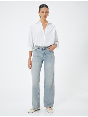 Koton Uzun Düz Paça Kot Pantolon Cepli - Nora Longer Straight Jeans