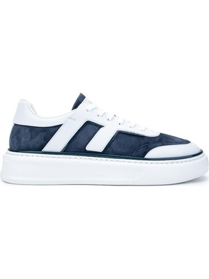 Fabi Erkek Deri Lacivert/beyaz Sneakers & Spor Ayakkabı 510 FU0828B Erk Ayk Y24 Denım/bıanco