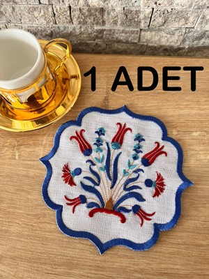 Nakış Konsept Çini Desen Işlemeli Kokteyl Peçete 1 Adet