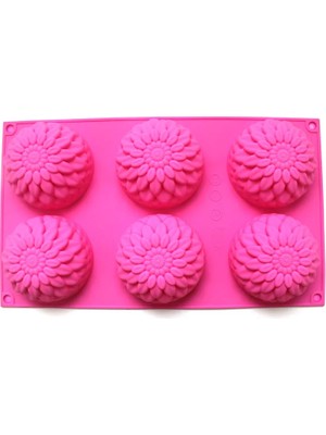 Siliko World Silikon Çiçek  Kek Pasta Sabun Mum Kalıbı