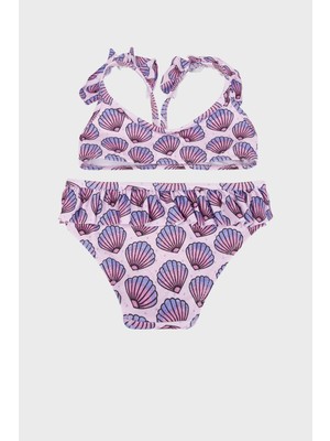 Slipstop Chacha Desenli Uv Korumalı Çabuk Kuruyan Bikini Kız Çocuk Bikini SB2414000109