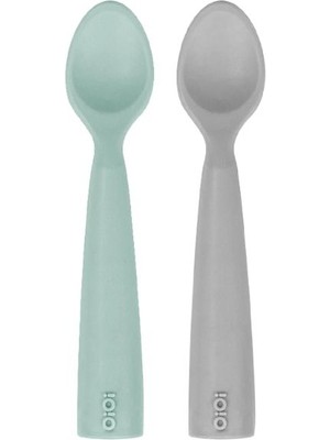 Oioi Nam Nam Kaşık 2li 6+ Ay River Green - Powder Grey