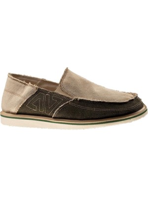 Vaneda 1216 Lınen Espadrıl Keten Erkek Günlük Ayakkabı - Haki