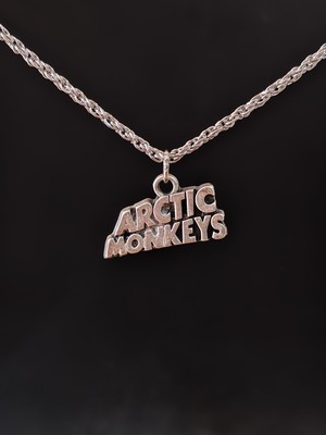 Gossip Team Antik Gümüş Kaplama Sembol Arctic Monkey Zincirli Unisex Kolye