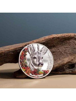 AgaKulche Woodland Spirits Deer 2022 1 Ons 31.10 Gram Gümüş Sikke Coin (999)