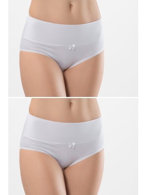 Türen Kadın Likralı Külot (2'li Paket) 964/BEYAZ