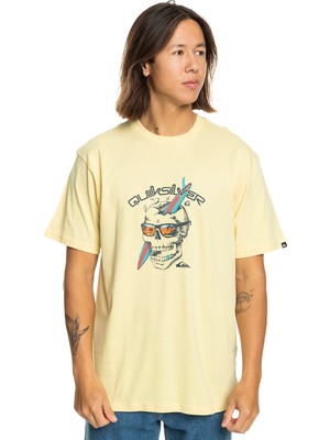 Quiksilver One Last Surf Ss Erkek Sarı Günlük Stil T-Shirt EQYZT07674-16884