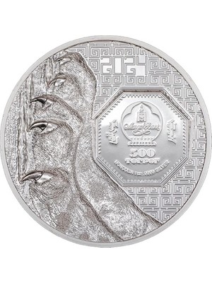 AgaKulche Snow Leopard 2024 1 Ons 31.10 Gram Gümüş Sikke Coin (999.9)