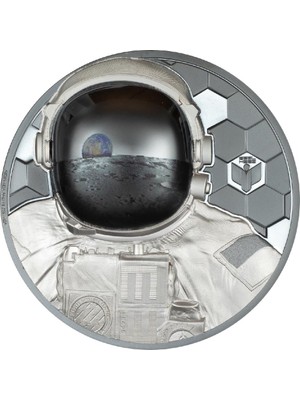 AgaKulche Real Heroes Astronaut 2024 3 Ons 93.30 Gram Gümüş Sikke Coin (999.9)