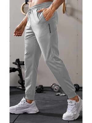 Ghassy Co. Erkek Dar Paça Running Hafif Koşucu Fitness Gym Athletic Dalgıç Kumaş Spor Eşofman Altı