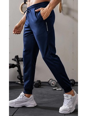 Ghassy Co. Erkek Dar Paça Running Hafif Koşucu Fitness Gym Athletic Dalgıç Kumaş Spor Eşofman Altı