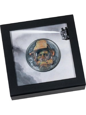 AgaKulche Real Heroes  Firefighter 2021 3 Ons 93.30 Gram Gümüş Sikke Coin (999)