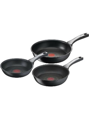 Nidage Döküm 6x Unlimitedone Indüksiyon Tabanlı 3'lü Tava Seti Tefal 20 24 28CM Yapışmaz Taban Granit 3 Pa