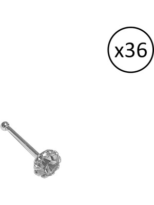 Nazik Endam Nazikendam Özel Seri - Tektaş 2,5mm Kristal Taşlı Hızma - Kadın - 2.16 Gram