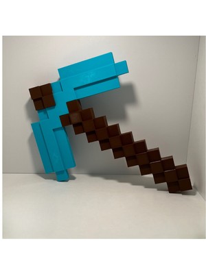 3D Layer Craft Minecraft Elmas Kazma Figür Oyuncak 25 cm