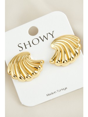 Feryal Muz Yeni Sezon Metal Küpe