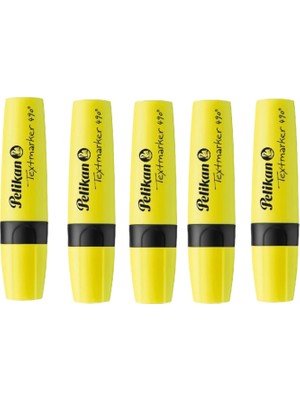 Pelikan 490 Pastel Fosforlu Işaretleme Kalemi Sarı 5 Adet