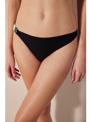 Penti Arlo Side Dokulu ve Makromeli Siyah Bikini Altı