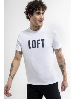 Loft Erkek T-Shirt Beyaz LF2035789