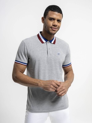 Loft Erkek Polo Yaka T-Shirt Gri LF2036701