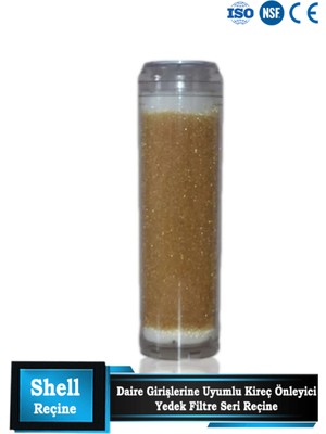 Sumarkt Daire Bina Sayaç Girişi Su Arıtma ve Yumuşatma 1 Aşama Yedek Filtre Seti (Reçine Filtre)