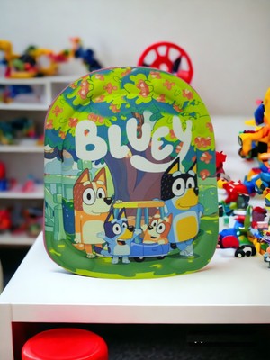 Shopiolog Blueey Biingo 3D Kabartmalı Anaokulu Kreş ve Günlük Kullanım Çantası Sırt Çantası 2 - 6 Yaş