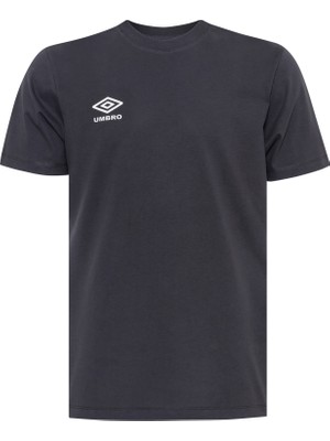 Umbro Erkek Antrasit Oversize Pamuk Bisiklet Yaka T-Shirt Umbro Simple Tee FF-0150