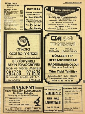 Hasyılmaz Ankara 1986 Meslek Reklam Ilanı Efemera S437