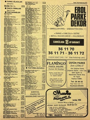 Hasyılmaz Ankara 1986 Meslek Reklam Ilanı Efemera S373