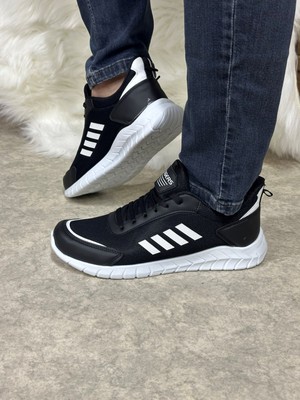 Nstil Günlük Erkek Sneaker Fileli Bağcıklı Rahat Esnek Dikiş Detaylı Yürüyüş Spor Ayakkabı 1453