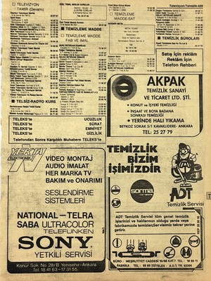 Hasyılmaz Ankara 1986 Meslek Reklam Ilanı Efemera S429