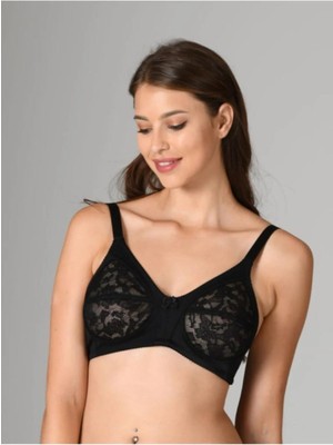NBB Kadın Siyah Minimizer Dantelli Toparlayıcı Sütyen Nbb 352