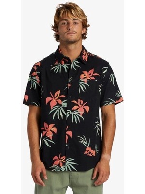 Quiksilver Apero Classic Erkek Kısa Kollu Desenli Gömlek AQYWT03312-KVJ16