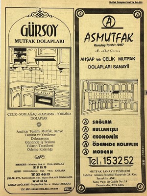 Hasyılmaz Ankara 1986 Meslek Reklam Ilanı Efemera S303