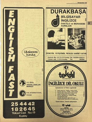 Hasyılmaz Ankara 1986 Meslek Reklam Ilanı Efemera S123