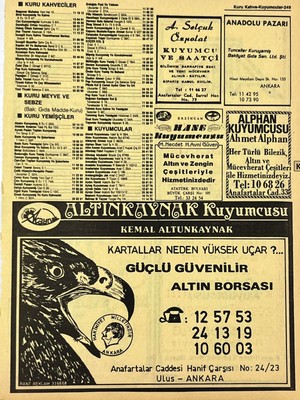 Hasyılmaz Ankara 1986 Meslek Reklam Ilanı Efemera S249