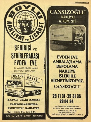 Hasyılmaz Ankara 1986 Meslek Reklam Ilanı Efemera S313