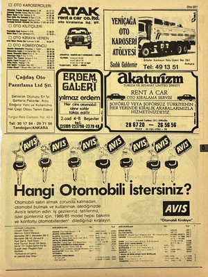 Hasyılmaz Ankara 1986 Meslek Reklam Ilanı Efemera S351