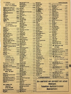 Hasyılmaz Ankara 1986 Meslek Reklam Ilanı Efemera S461