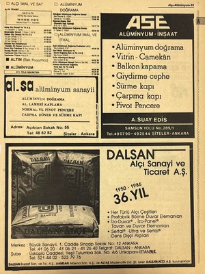 Hasyılmaz Ankara 1986 Meslek Reklam Ilanı Efemera S23