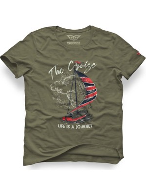 Tarrzzcom Kırmızı Yelkenli Tasarım Tişört