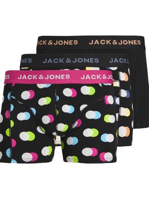 Jack & Jones Jacreese Trunks 3 Pack Sn 12255820 Siyah
