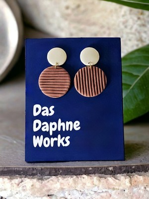 Das Daphne Works Bound Küpe- El Yapımı Polimer Kil Küpe