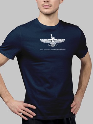 TP Shop Tişört, Tarih ve Antik Sevenler Için: “faravahar, Zerdüşt (Zartosht) Sembolü”