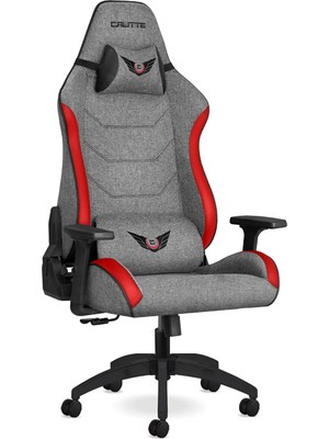 Calitte Profesyonel Kumaş Oyuncu Koltuğu | Supra Sp | Gri Kırmızı