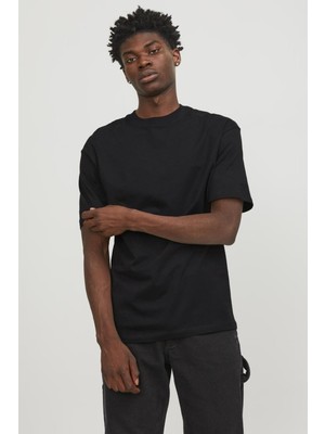 Jack & Jones Jjebradley Tee Ss O-Neck Noos 12249319 Siyah