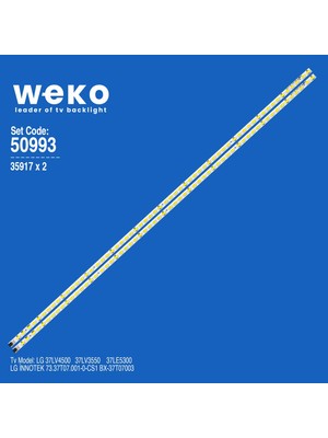 OEM WKSET-5993 35917X2 Lg Innotek 73.37T07.001-0-CS1 2 Adet LED Bar (60LED)