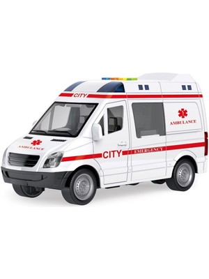 Akdenizpos  UG01 WY590E-F 1:16 Süreli Sesli Işıklı Ambulans / Polis Arabası (Yeni)