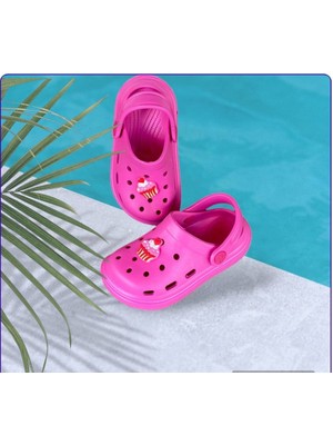 Twingo Kız Çocuk Pembe Soft Taban Terlik Sandalet Crocs